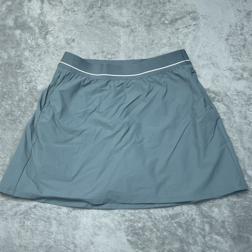 💥    Soybu Women's M Activewear Skort Gray Nylon Spandex H0565